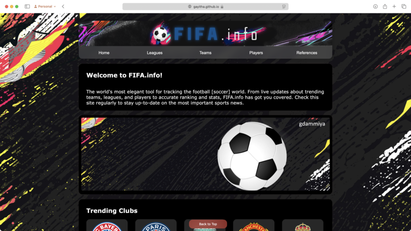 Home page