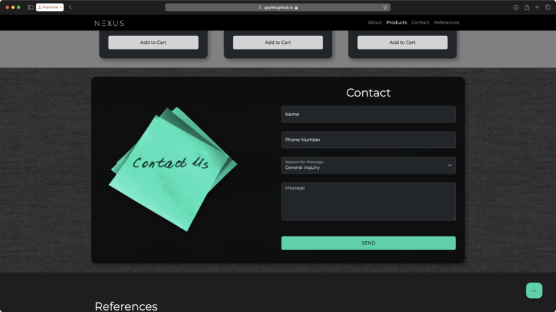 Contact section