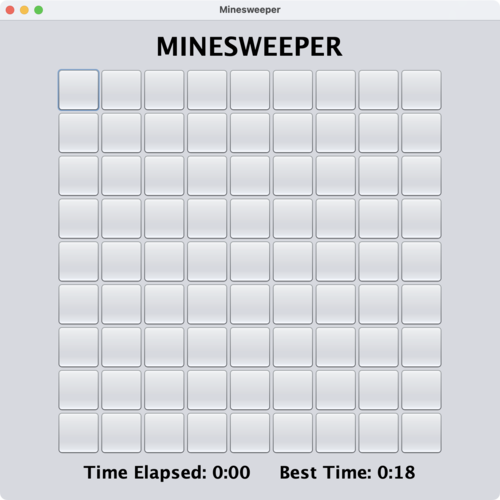 Minesweeper grid