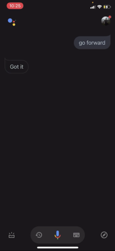 Google Assistant go forward
