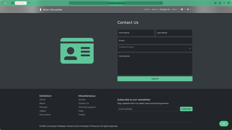 Contact section